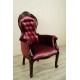 Fotel ludwikowski XXL Chesterfield welur