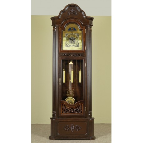 Corner grandfather clock longcase pendulum