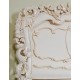 White rococo baroque bed 160x200 cm king size 78246