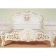White Rococo Baroque Bed 160x200 cm super king