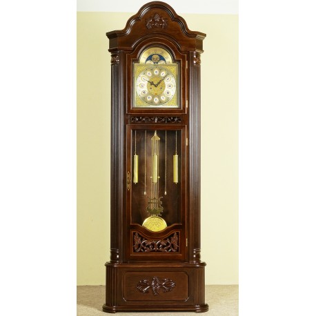 Corner grandfather clock longcase pendulum