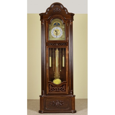 Corner grandfather clock longcase pendulum