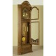 Corner oak grandfather clock longcase pendulum