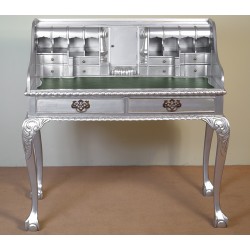 Chippendale psací stůl stříbrný