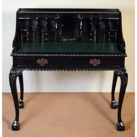 Chippendale psací stůl černý