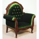 Sessel Thron Chesterfield Samt