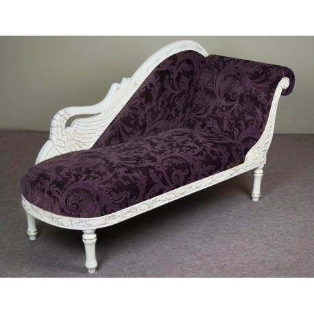 Swan chaise longue sofa white