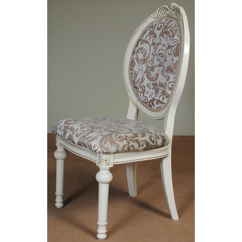 Dining chair louis white - LIVETIME.pl