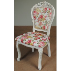 White dining chair baroque rococo