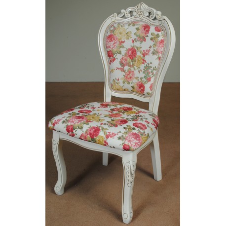White dining chair baroque rococo