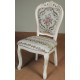 White dining chair baroque rococo