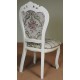 White dining chair baroque rococo