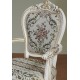 White dining chair armchair baroque rococo