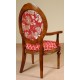 Dining chair with armrests louis