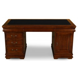 English Executive Desk 150 cm Leather Top
