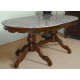 Dining table 185 cm with marble top louis