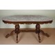 Dining table 185 cm with marble top louis
