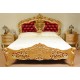 Złote łóżko rokoko barok
