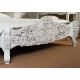 Bílá postel rokoko baroko 160x200 cm 78246