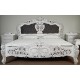 Weiss rokoko barok Bett 160x200 cm 78246