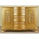Gold Kommode Schrank 120 cm rokoko barock