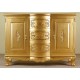 Złota komoda 120 cm szafka rokoko barok