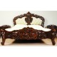Rococo Baroque Bed Upholstered Headboard 200x200 cm