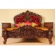 Rococo Baroque Bed Upholstered Headboard 150x200 cm king size