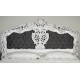 White rococo baroque bed 160x200 cm king size 78246