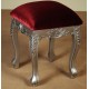 Silver stool louis style