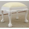 White stool Chippendale