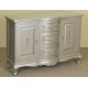 Silver rococo baroque commode sideboard 120 cm