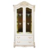 White louis glass cabinet