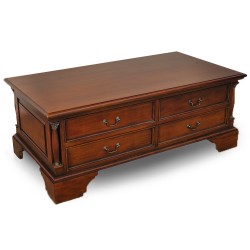 Couch table with drawers commode colonial style