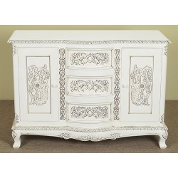White rococo baroque commode sideboard 120 cm