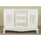 White rococo baroque commode sideboard 120 cm