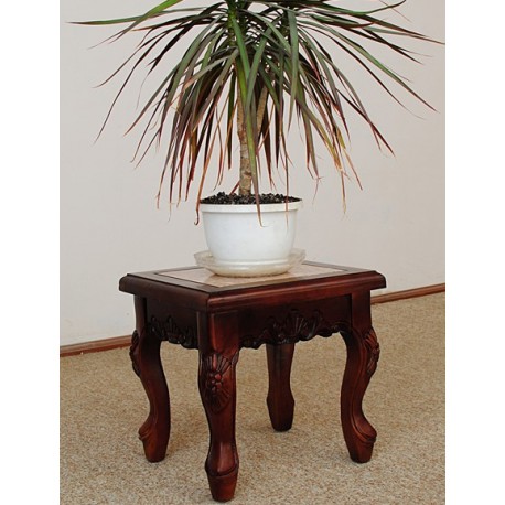 Plant stand with marble top