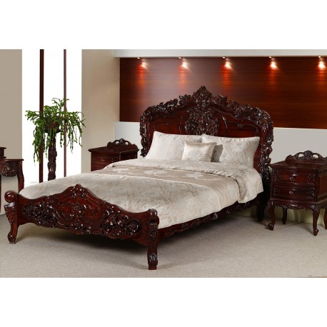 Rococo Baroque Bed 140x200 cm