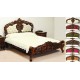 Upholstered rococo baroque bed 140x200 cm double