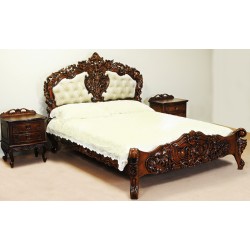 Łóżko tapicerowane rokoko barok 140x200 cm