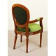 Dining chair with armrests louis style