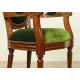 Dining chair with armrests louis style