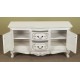 White rococo baroque TV commode stand 120 cm