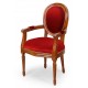 Dining chair with armrests louis style