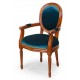 Dining chair with armrests louis style