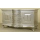 Silver rococo baroque commode sideboard 120 cm