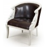 Swan armchair empire style white