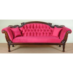 Sofa Chesterfield velvet fabric