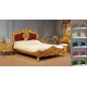 Gold rococo baroque bed