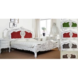 Кровати в стиле барокко рококо белая 120x200 см